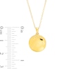 Thumbnail Image 1 of Diamond Accent Gemini Zodiac Disc Necklace in Sterling Silver with 14K Gold Plate - 18"