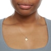 Thumbnail Image 2 of Diamond Accent Gemini Zodiac Disc Necklace in Sterling Silver with 14K Gold Plate - 18"