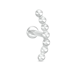 018 Gauge 7 Bead Crawler Cartilage Barell in Titanium – 5/16&quot;
