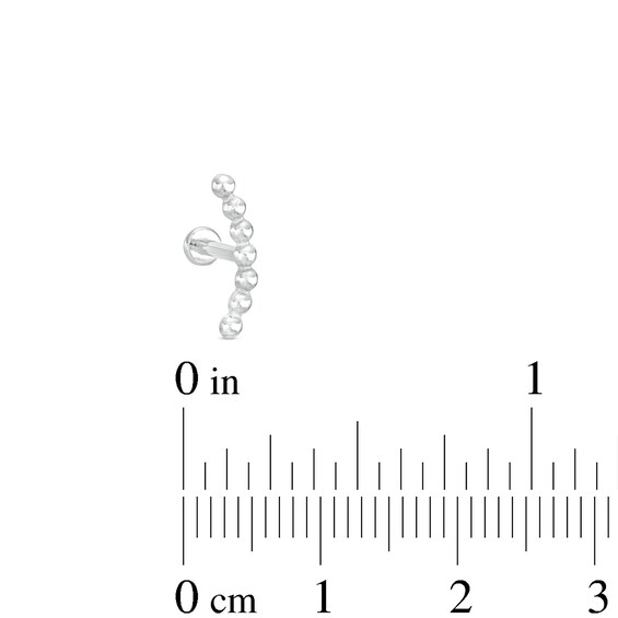 Titanium Beaded Crawler Stud - 18G 5/16"