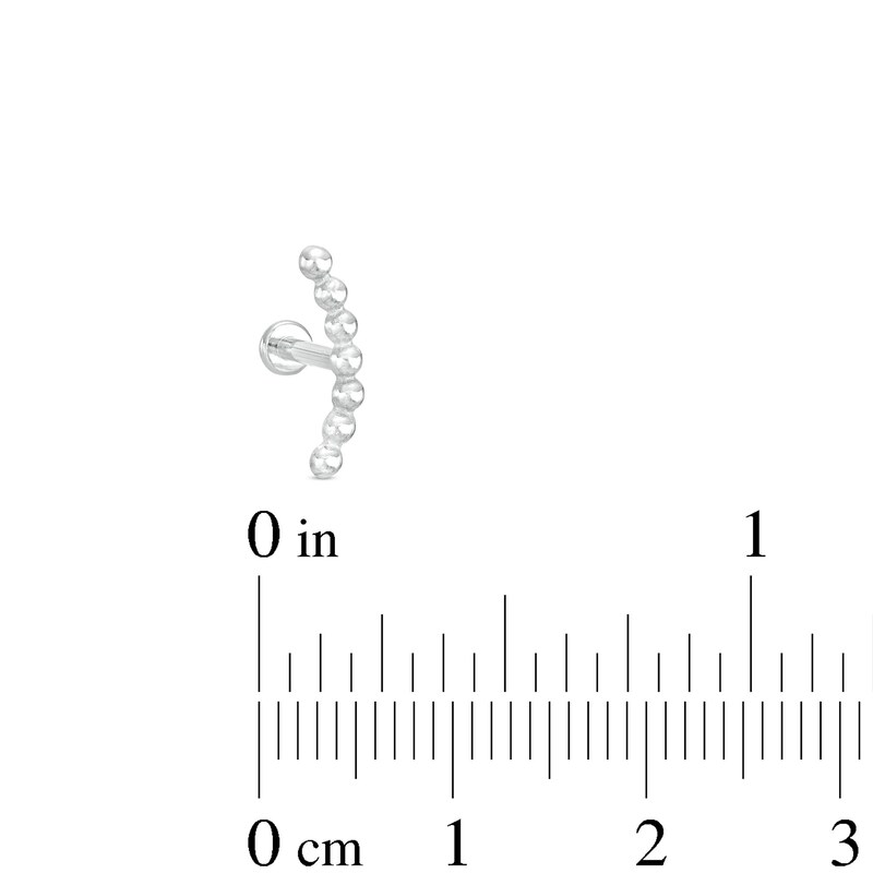Titanium Beaded Crawler Stud - 18G 5/16"