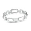 Thumbnail Image 1 of Sterling Silver 1/20 CT. T.W. Diamond Multi Link Ring