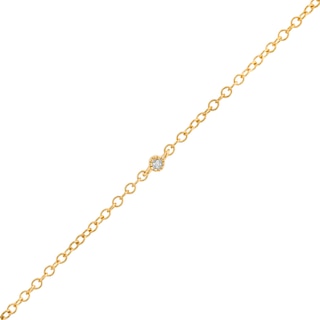 Diamond Accent Bracelet in Sterling Silver with 14K Gold Plate