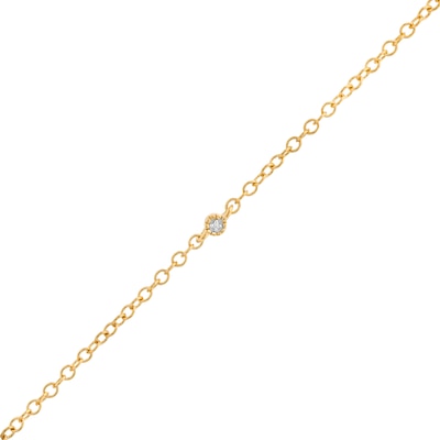 Diamond Accent Bracelet in Sterling Silver with 14K Gold Plate