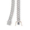 1 CT. T.W. Diamond Square Curb Link Chain Necklace in 10K Gold - 22"