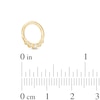 Thumbnail Image 1 of 14K Gold Diamond Accent Hoop - 16G 3/8"