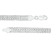 Thumbnail Image 2 of Made in Italy 5.6mm Double Pavè Curb Chain Necklace in Solid Sterling Silver - 22"