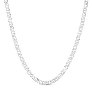 Made in Italy 3.6mm Mariner Chain Necklace in Solid Sterling Silver - 20"