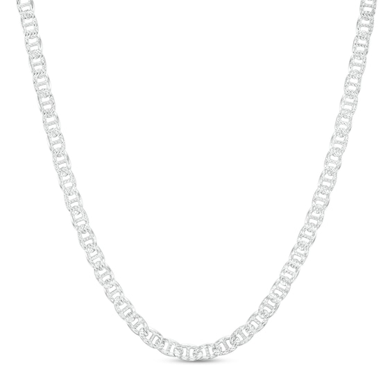 Made in Italy 3.6mm Mariner Chain Necklace in Solid Sterling Silver - 20"