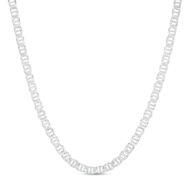 Made in Italy 3.6mm Mariner Chain Necklace in Solid Sterling Silver - 20"