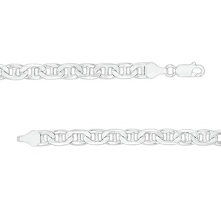 Made in Italy 5.7mm Diamond-Cut Mariner Chain Necklace in Solid Sterling Silver - 22"