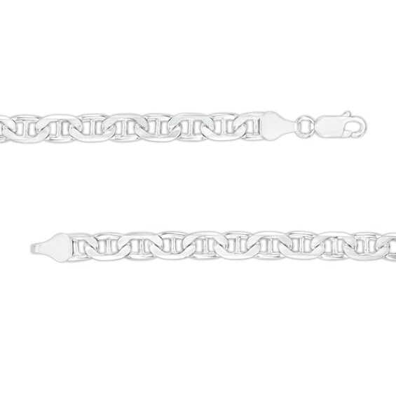 Made in Italy 5.7mm Diamond-Cut Mariner Chain Necklace in Solid Sterling Silver - 22"