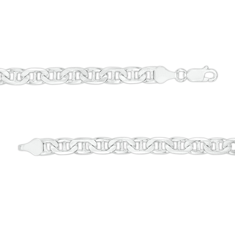 Main Image 2 of Made in Italy 5.7mm Diamond-Cut Mariner Chain Necklace in Solid Sterling Silver - 22"