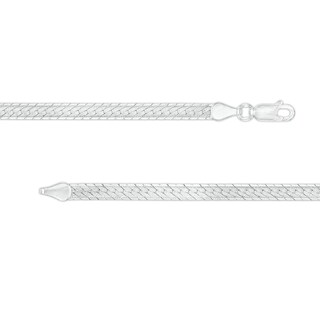 Sterling Silver Herringbone Chain Made in Italy - 18"