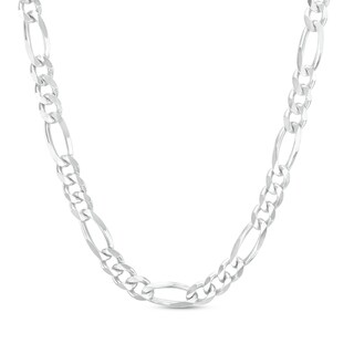 Sterling Silver Diamond-Cut Figaro Chain Made in Italy