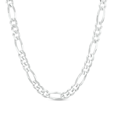 Sterling Silver Diamond-Cut Figaro Chain Made in Italy