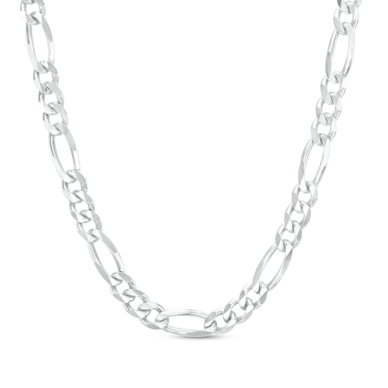 Sterling Silver Diamond-Cut Figaro Chain Made in Italy