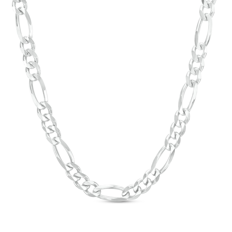 Sterling Silver Diamond-Cut Figaro Chain Made in Italy