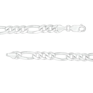 Sterling Silver Diamond-Cut Figaro Chain Made in Italy