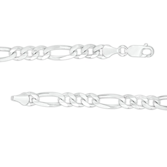 Sterling Silver Diamond-Cut Figaro Chain Made in Italy