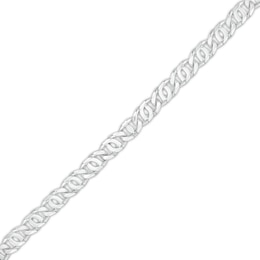 Made in Italy 3.4mm Diamond-Cut Double Mariner Chain Bracelet in Solid Sterling Silver - 7.5&quot;