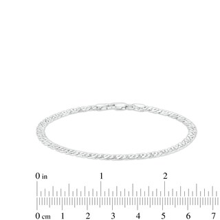 Made in Italy 3.4mm Diamond-Cut Double Mariner Chain Bracelet in Solid Sterling Silver - 7.5"