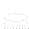 Thumbnail Image 2 of Made in Italy 2mm Diamond-Cut Flat Serpentine Chain Anklet in Solid Sterling Silver - 10"