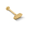Thumbnail Image 1 of 14K Gold Geo Pyramid Stud - 18G 5/16"