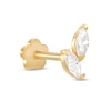 Thumbnail Image 0 of 14K Gold CZ Double Marquise Stud - 18G 5/16"