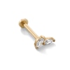 Thumbnail Image 0 of 14K Gold CZ Double Marquise Stud - 18G 5/16"