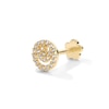 Thumbnail Image 0 of 14K Solid Gold CZ Smiley Face Stud - 18G 5/16"