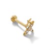 Thumbnail Image 1 of 14K Gold CZ Northstar Stud - 18G 5/16"