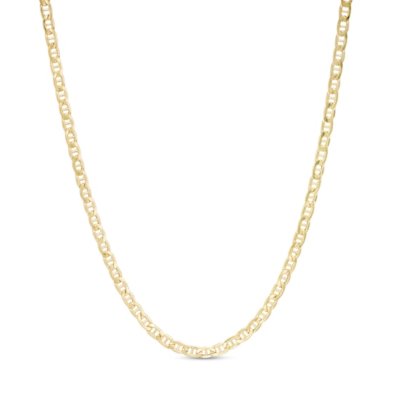 2.4mm Mariner Chain Necklace in 14K Hollow Gold - 20"