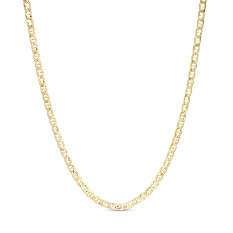 2.4mm Mariner Chain Necklace in 14K Hollow Gold - 20"