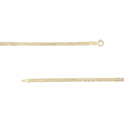 2.4mm Mariner Chain Necklace in 14K Hollow Gold - 20"