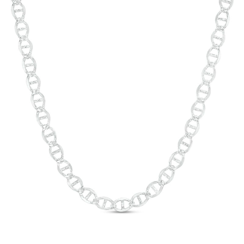 Made in Italy 5.2mm Diamond-Cut Mariner Chain Necklace in Solid Sterling Silver - 20"
