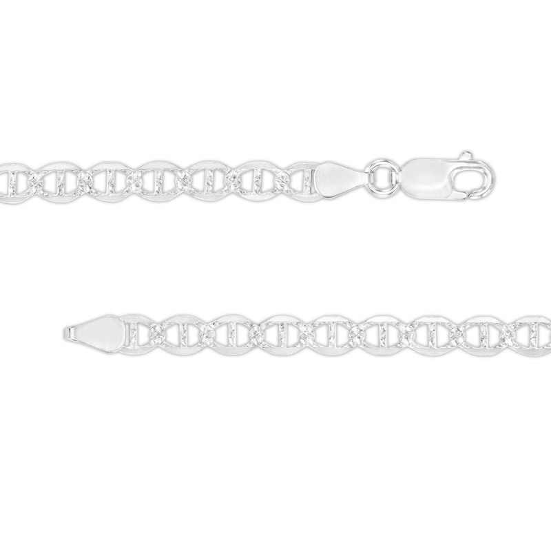 Made in Italy 5.2mm Diamond-Cut Mariner Chain Necklace in Solid Sterling Silver - 20"