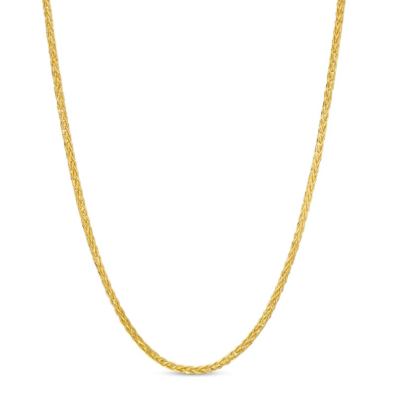 0.9mm Wheat Chain Necklace in 10K Solid Gold - 18"