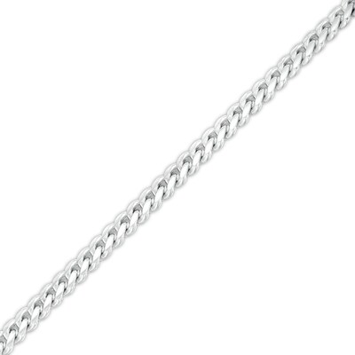 Made in Italy 3.3mm Cuban Curb Chain Anklet in Solid Sterling Silver - 10"