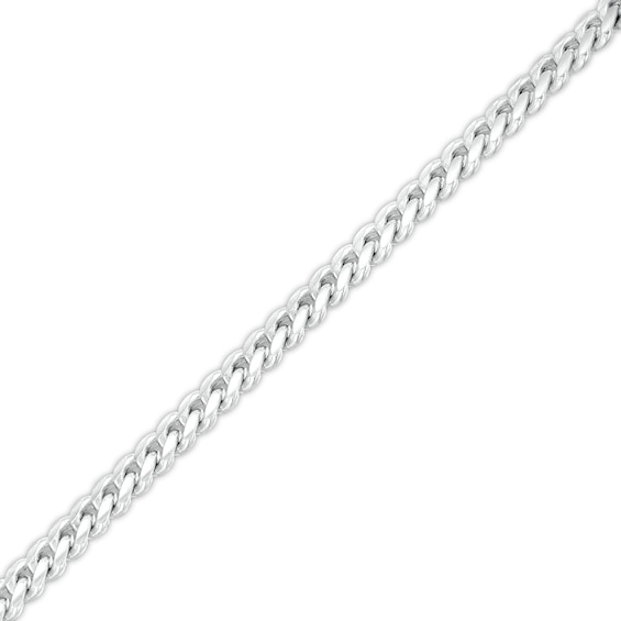 Made in Italy 3.3mm Cuban Curb Chain Anklet in Solid Sterling Silver - 10"