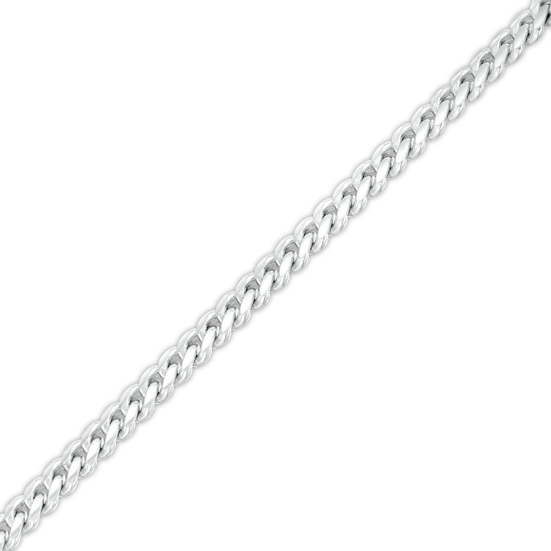 Made in Italy 3.3mm Cuban Curb Chain Anklet in Solid Sterling Silver - 10"