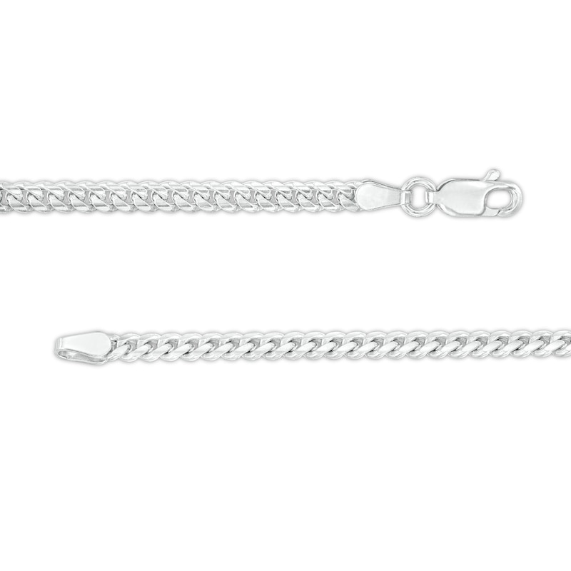 Main Image 2 of Made in Italy 3.3mm Cuban Curb Chain Anklet in Solid Sterling Silver - 10"