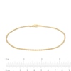 Thumbnail Image 1 of 10K Semi-Solid Gold Rope Chain Anklet