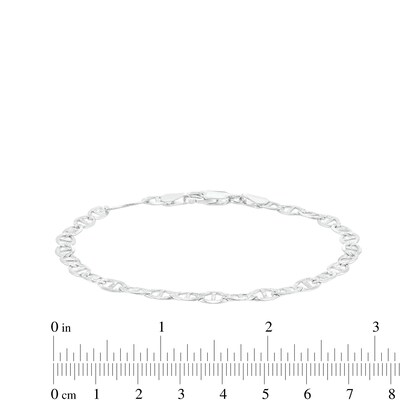 Made in Italy 5.2mm Diamond-Cut Mariner Chain Bracelet in Solid Sterling Silver - 8.5"
