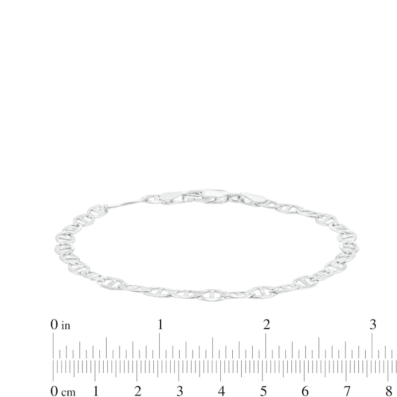 Main Image 2 of Made in Italy 5.2mm Diamond-Cut Mariner Chain Bracelet in Solid Sterling Silver - 8.5"