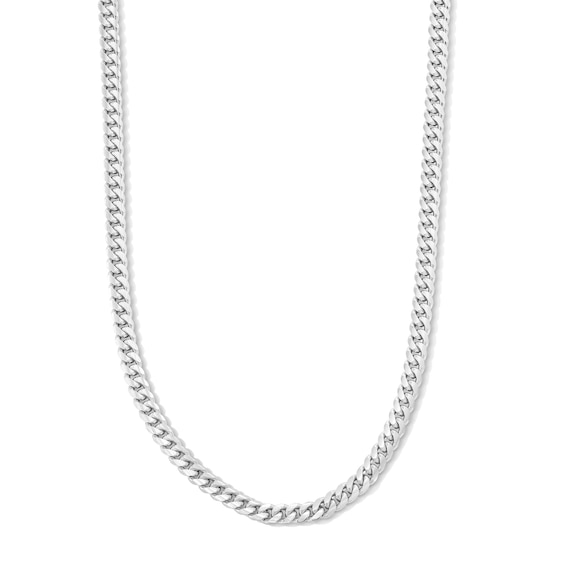 Made in Italy 3.96mm Cuban Curb Chain Necklace in Solid Sterling Silver - 18"