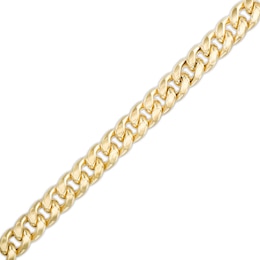 Made in Italy 6.35mm Cuban Chain Bracelet in Semi-Solid Sterling Silver with 10K Gold Plate - 8.5&quot;