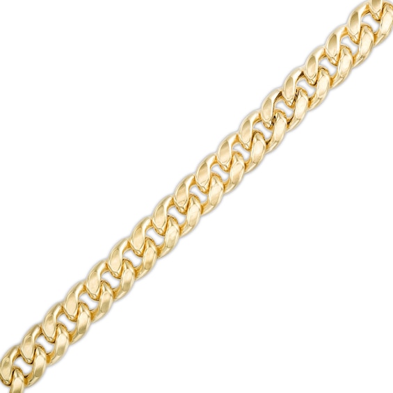 Made in Italy 6.35mm Cuban Chain Bracelet in Semi-Solid Sterling Silver with 10K Gold Plate - 8.5"