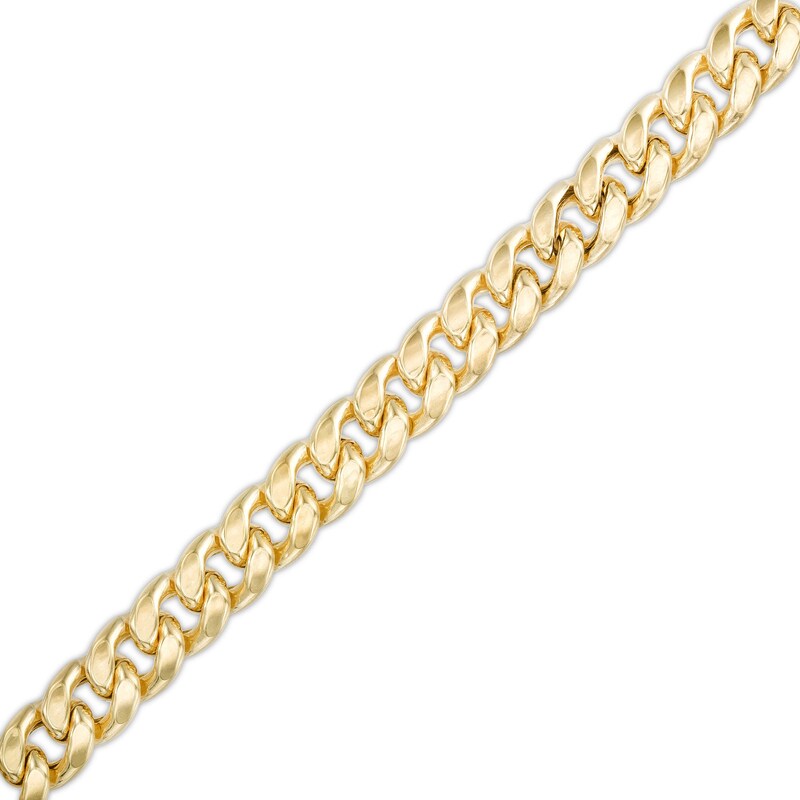 Made in Italy 6.35mm Cuban Chain Bracelet in Semi-Solid Sterling Silver with 10K Gold Plate - 8.5"