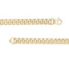 Thumbnail Image 2 of Made in Italy 6.35mm Cuban Chain Necklace in Semi-Solid Sterling Silver with 10K Gold Plate - 20&quot;